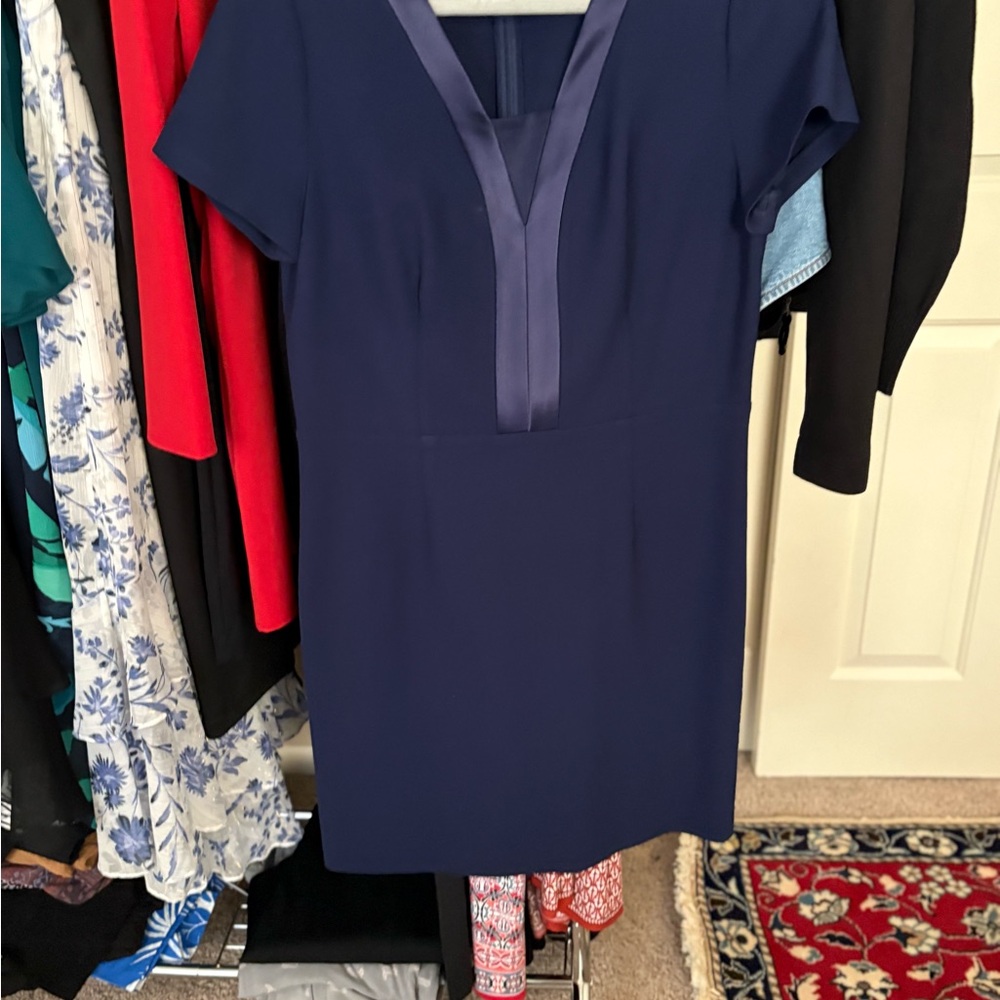 Diane Von Furstenberg Deep Blue Mini Dress